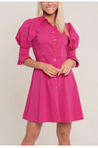 Obrázok pre MAGENTA dámske košeľové šaty M262125 fuchsia