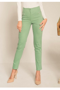 Obrázok pre MAGENTA elastické nohavice zelenej farby s vysokým pásom