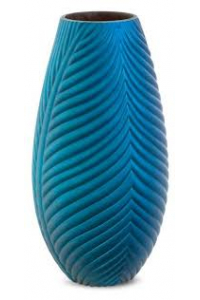 Obrázok pre Dekoratívna sklenená váza NADIA2 (01) (FI) 10X33 CM TMAVOMODRÁ 