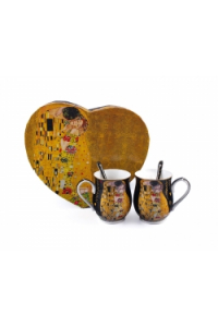 Obrázok pre Súprava hrnčekov Bozk G.Klimt  pre dvoch 350ml čirna