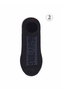 Obrázok pre Heavy Tools unisex skryté ponožky s logom na špici OMOL23 2 páry/balenie