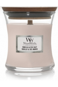 Obrázok pre Woodwick VANILLA & SEA SALT vonná Malá sviečka 85g