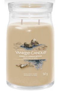 Obrázok pre Yankee Candle Veľká sviečka Signature AMBER & SANDALWOOD 567g