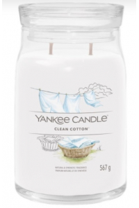 Obrázok pre Yankee Candle Veľká sviečka Signature CLEAN COTTON 567g