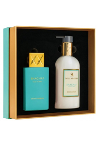 Obrázok pre Swiss Arabian darčeková sada Shaghaf Oud Tonka edp 75ml + telové mlieko 300ml Unisex