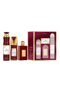 Obrázok pre Asdaaf Ameerat Al Arab darčeková sada EDP 100 ml + Perfumed Spray 200 ml + Room Freshener 300 ml pre ženy
