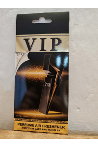 Obrázok pre VIP Caribi parfumovaný osviežovač do auta č.778 13g ( Alternatíva vône Carolina Herrera Bad Boy )