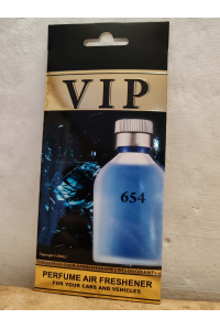Obrázok pre VIP Caribi parfumovaný osviežovač do auta č. 654 13g ( Alternatíva vône Hugo Boss Hugo for men )