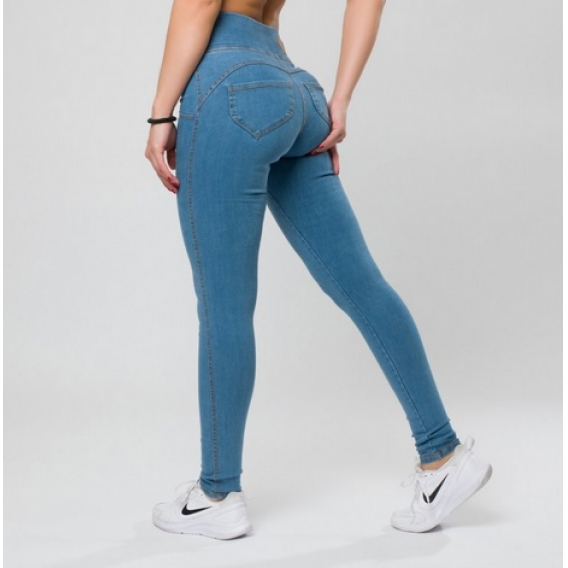 Obrázok pre Yastraby jeansové legíny SKY BLUE