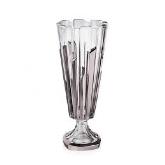Obrázok pre  Krištáľová váza na nohe Chordoa platinum 40,5 cm
