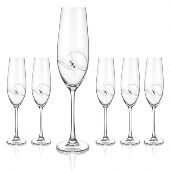 Obrázok pre Atlantis poháre na šampanské a prosecco - sada 6 pohárov