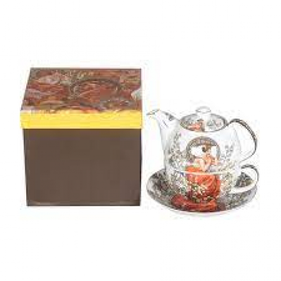 Obrázok pre Porcelánový čajník s motívom A.Muchu 300ml