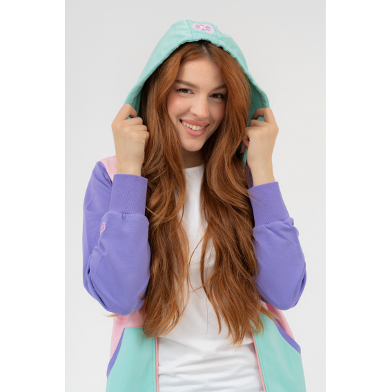 Obrázok pre BUDMIL dámska tepláková mikina s kapucňou