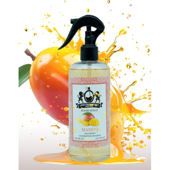 Obrázok pre Lion Francesco Mango Room Spray izbový sprej do miestnosti, osviežovač miestnosti, látok a auta 450ml