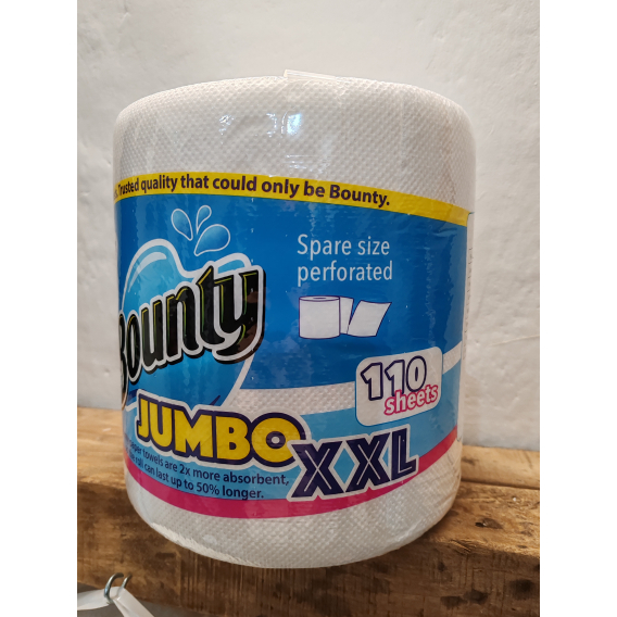 Obrázok pre Bounty Jumbo kuchynské papierové utierky 110 listov, 2 vrstvové - 1 ks