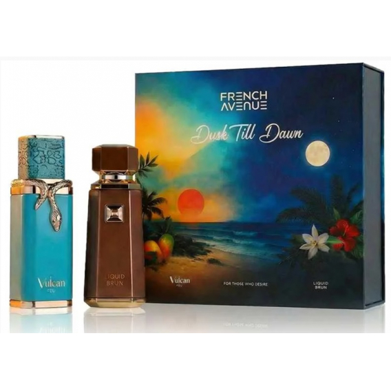Obrázok pre French Avenue Dusk Till Dawn 2 x 100ml Liquid Brun edp 100ml + Vulcan Feu edp 100ml Unisex