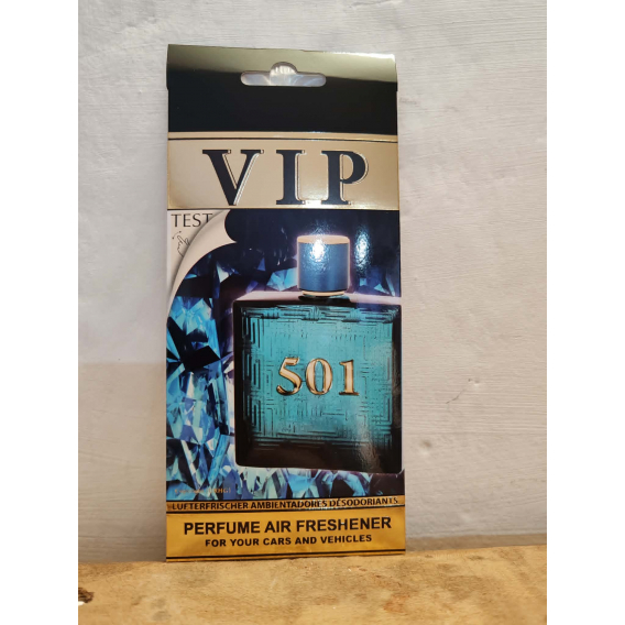 Obrázok pre VIP Caribi parfumovaný osviežovač do auta č.501 13g ( Alternatíva vône Versace Eros For Men )