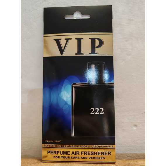 Obrázok pre VIP Caribi parfumovaný osviežovač do auta č.222 13g ( Alternatíva vône Chanel Bleu For Men )