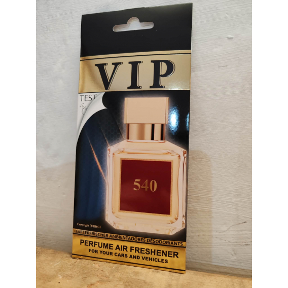 Obrázok pre VIP Caribi parfumovaný osviežovač do auta č. 540 13g ( Alternatíva vône Maison Francis Kurkdjian Baccarat Rouge 540 )