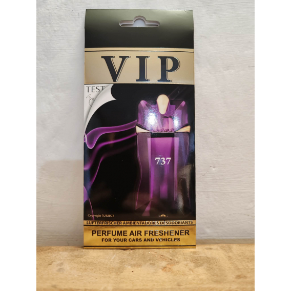 Obrázok pre VIP Caribi parfumovaný osviežovač do auta č. 737 13g ( Alternatíva vône Thierry Mugler Alien Woman )