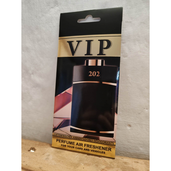 Obrázok pre VIP Caribi parfumovaný osviežovač do auta č. 202 13g ( Alternatíva vône Bvlgari Man In Black For Men )