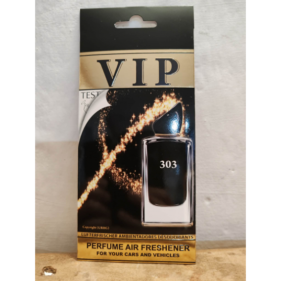 Obrázok pre VIP Caribi parfumovaný osviežovač do auta č. 303 13g ( Alternatíva vône Giorgio Armani Si Woman )