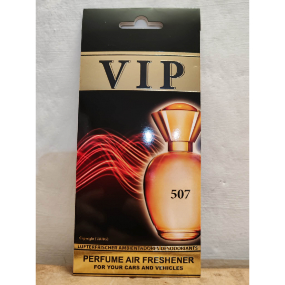 Obrázok pre VIP Caribi parfumovaný osviežovač do auta č. 507 13g ( Alternatíva vône Giorgio Armani Code Woman )