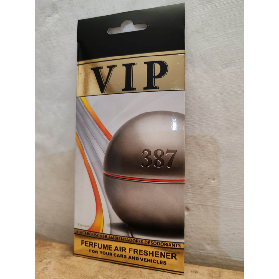 Obrázok pre VIP Caribi parfumovaný osviežovač do auta č. 387 13g ( Alternatíva vône Hugo Boss In Motion edt For Men )