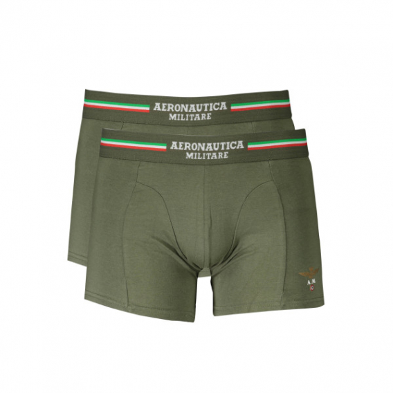 Obrázok pre Aeronautica Militare pánske boxerky 07001 2ks v balení zelená