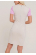 Obrázok pre MAGENTA dámske šaty M209115 ružová krémová